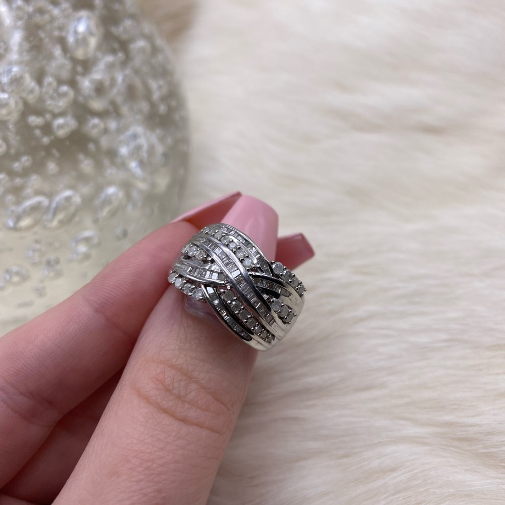 925 Sterling and Diamond Ring